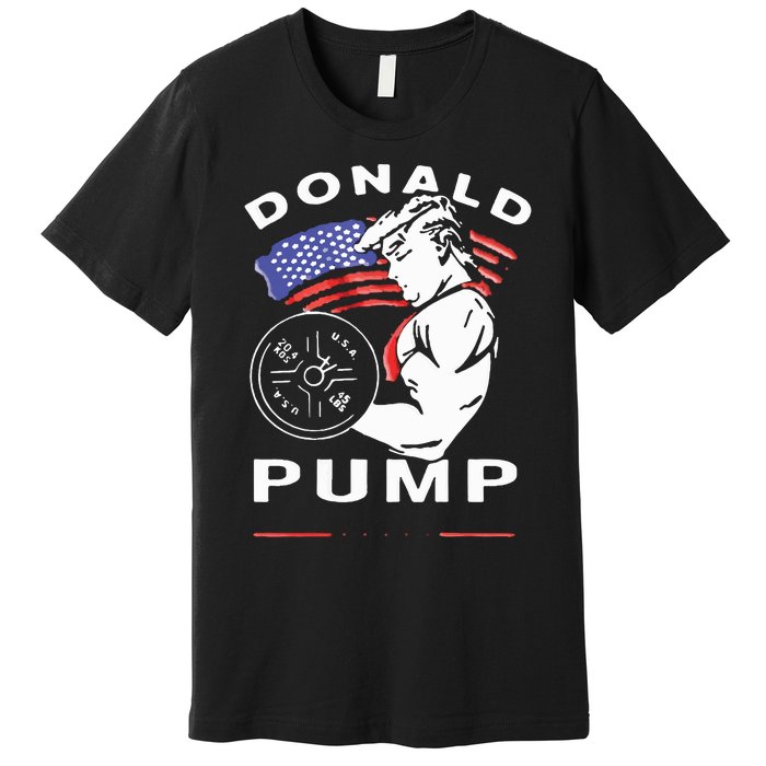 Donald Pump Gym Bodybuilder And Weightlifting Premium T-Shirt