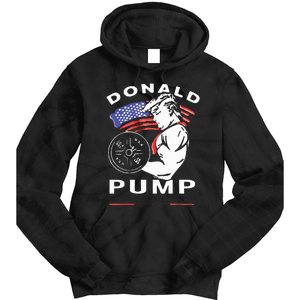 Donald Pump Gym Bodybuilder And Weightlifting Tie Dye Hoodie