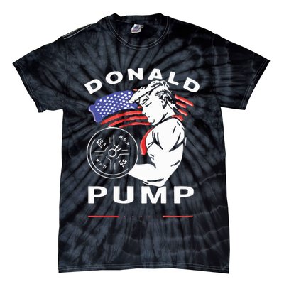 Donald Pump Gym Bodybuilder And Weightlifting Tie-Dye T-Shirt