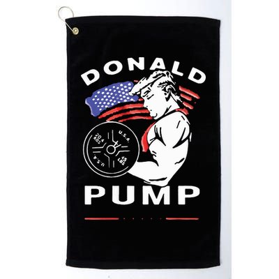 Donald Pump Gym Bodybuilder And Weightlifting Golf Towel