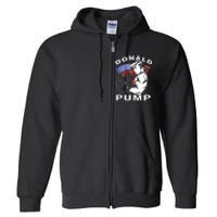 Donald Pump Gym Bodybuilder And Weightlifting Full Zip Hoodie