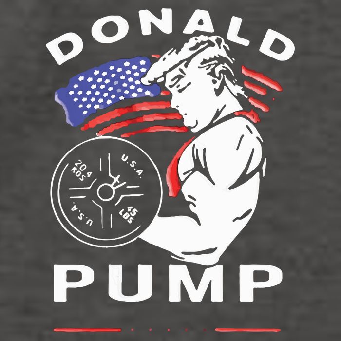 Donald Pump Gym Bodybuilder And Weightlifting Vector Backpack