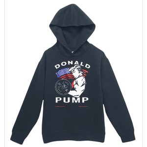 Donald Pump Gym Bodybuilder And Weightlifting Urban Pullover Hoodie