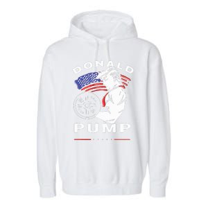 Donald Pump Gym Bodybuilder And Weightlifting Garment-Dyed Fleece Hoodie