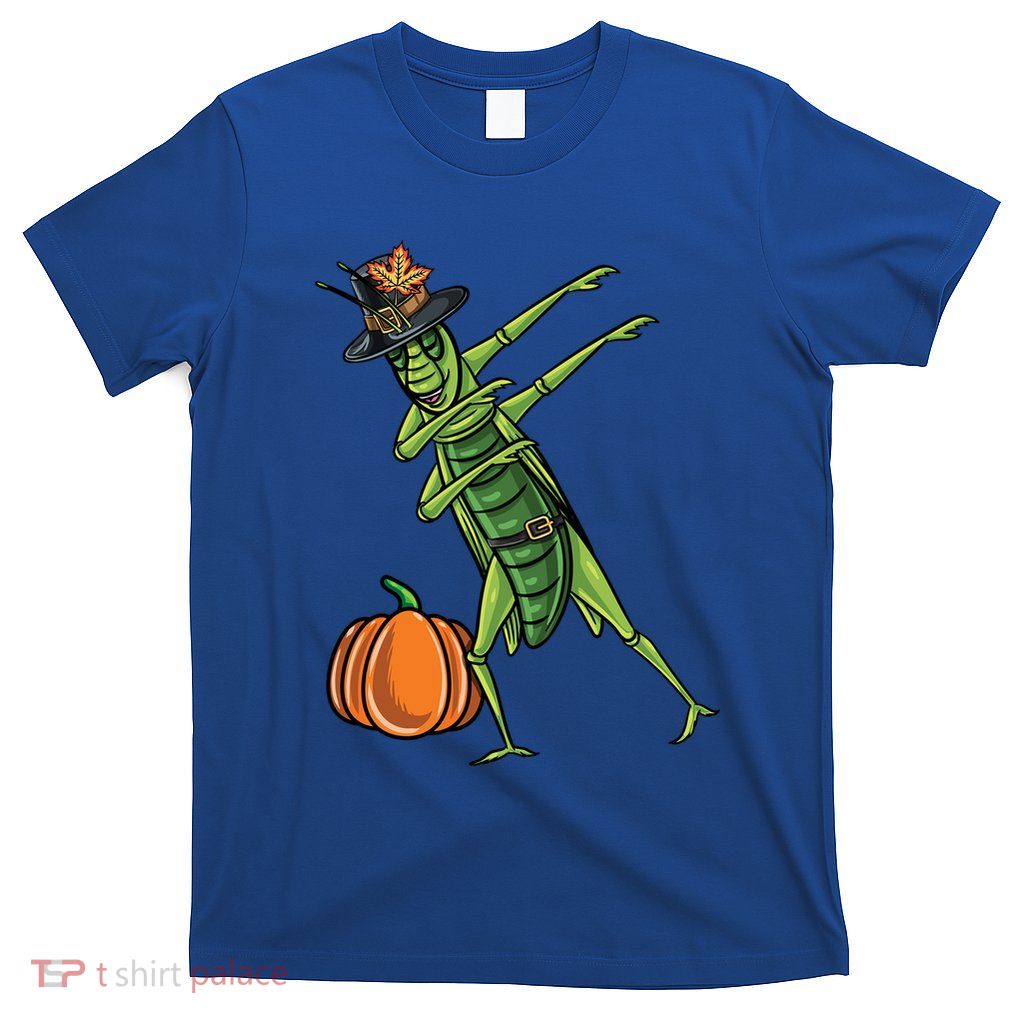 Dabbing Pilgrim Grasshopper Thanksgiving Gift T-Shirt
