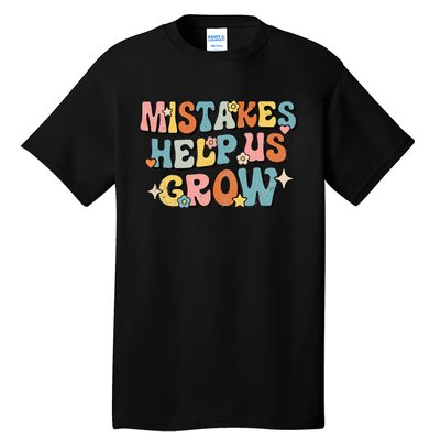 Daisy Positive Growth Mindset Retro Teacher Back To School Tall T-Shirt