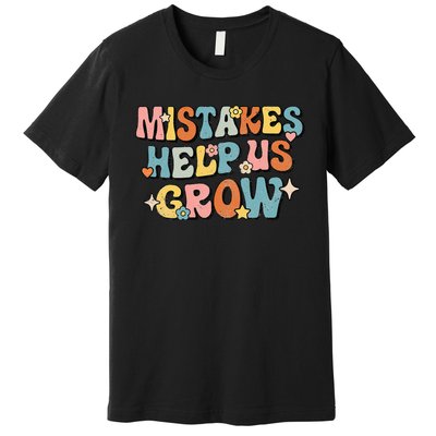 Daisy Positive Growth Mindset Retro Teacher Back To School Premium T-Shirt