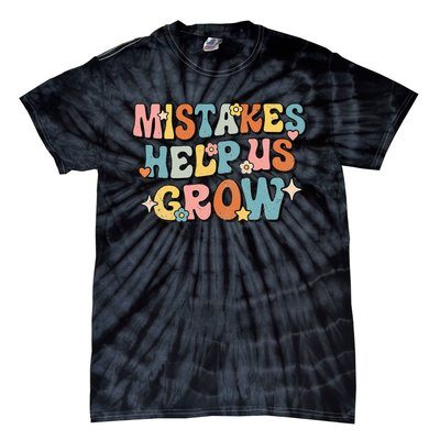 Daisy Positive Growth Mindset Retro Teacher Back To School Tie-Dye T-Shirt