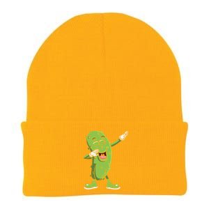 Dabbing Pickle Gift Cucumber Vegetarian Vegan Pickles Lover Gift Knit Cap Winter Beanie