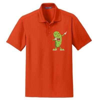 Dabbing Pickle Gift Cucumber Vegetarian Vegan Pickles Lover Gift Dry Zone Grid Polo