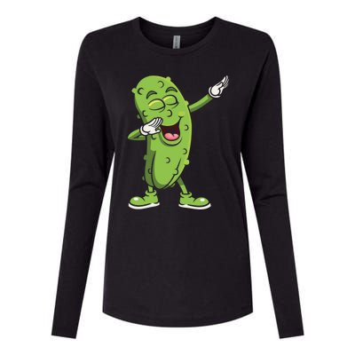 Dabbing Pickle Gift Cucumber Vegetarian Vegan Pickles Lover Gift Womens Cotton Relaxed Long Sleeve T-Shirt