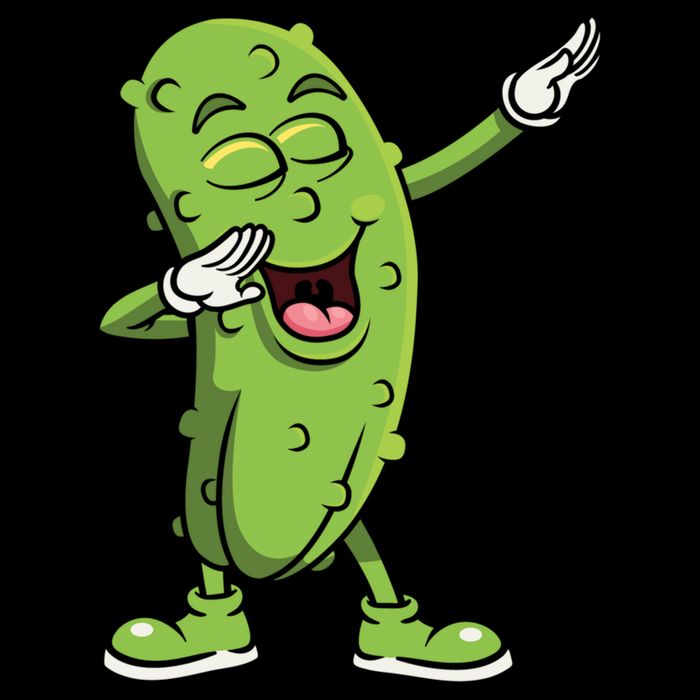 Dabbing Pickle Gift Cucumber Vegetarian Vegan Pickles Lover Gift Cooling Performance Crew T-Shirt