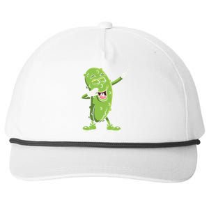 Dabbing Pickle Gift Cucumber Vegetarian Vegan Pickles Lover Gift Snapback Five-Panel Rope Hat