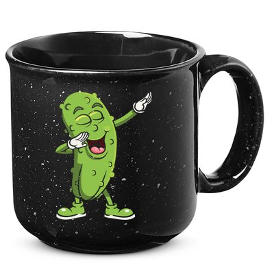 Dabbing Pickle Gift Cucumber Vegetarian Vegan Pickles Lover Gift 15oz Campfire Ceramic Mug