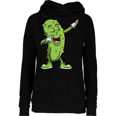 Dabbing Pickle Gift Cucumber Vegetarian Vegan Pickles Lover Gift Womens Funnel Neck Pullover Hood