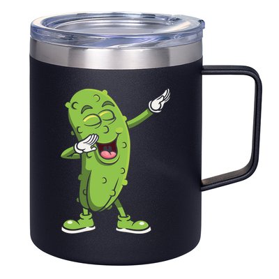 Dabbing Pickle Gift Cucumber Vegetarian Vegan Pickles Lover Gift 12oz Stainless Steel Coffee Mug