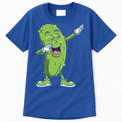 Dabbing Pickle Gift Cucumber Vegetarian Vegan Pickles Lover Gift Tall T-Shirt
