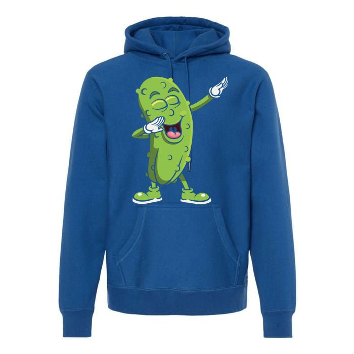 Dabbing Pickle Gift Cucumber Vegetarian Vegan Pickles Lover Gift Premium Hoodie