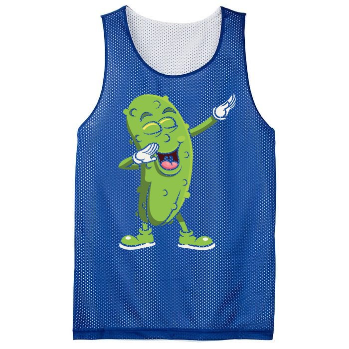 Dabbing Pickle Gift Cucumber Vegetarian Vegan Pickles Lover Gift Mesh Reversible Basketball Jersey Tank