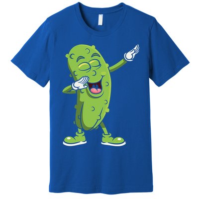 Dabbing Pickle Gift Cucumber Vegetarian Vegan Pickles Lover Gift Premium T-Shirt