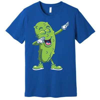 Dabbing Pickle Gift Cucumber Vegetarian Vegan Pickles Lover Gift Premium T-Shirt