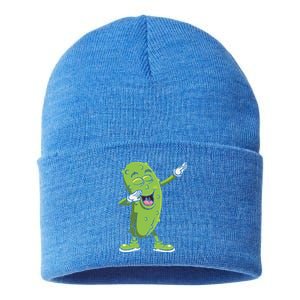 Dabbing Pickle Gift Cucumber Vegetarian Vegan Pickles Lover Gift Sustainable Knit Beanie