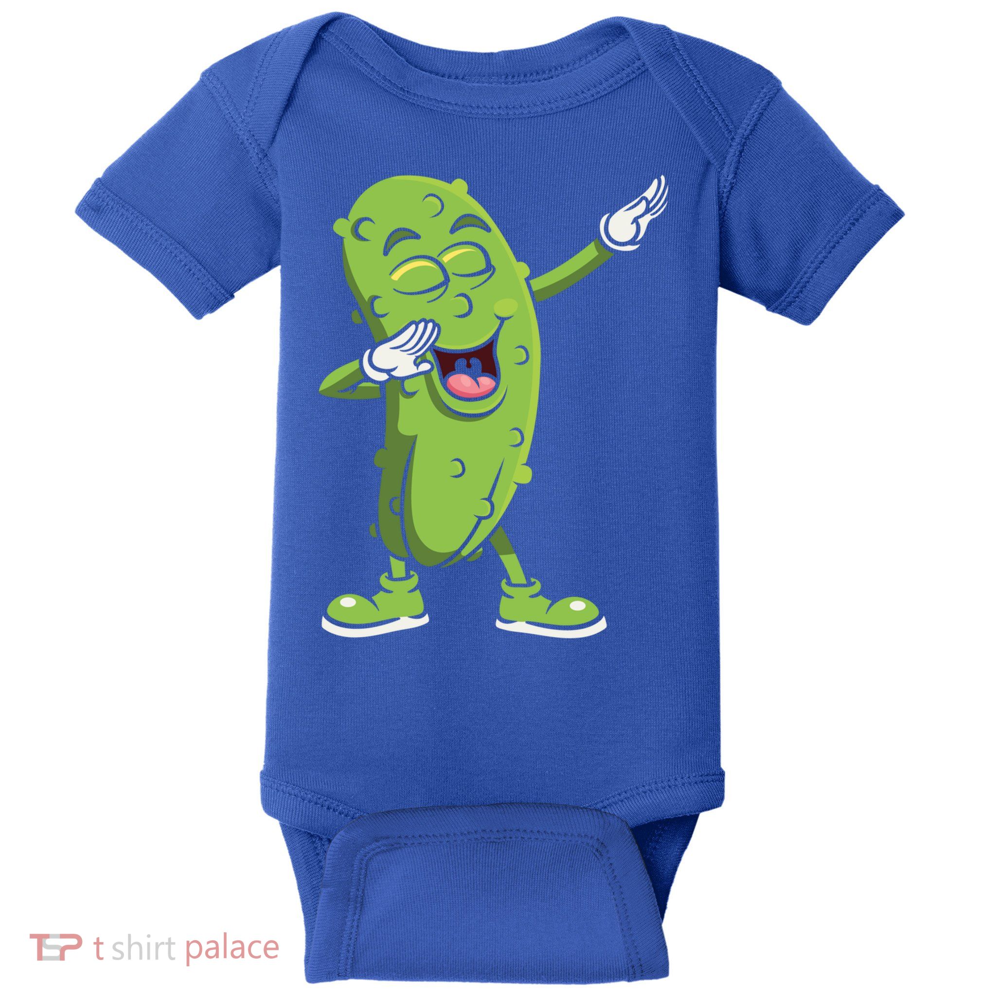 Dabbing Pickle Gift Cucumber Vegetarian Vegan Pickles Lover Gift Baby Bodysuit