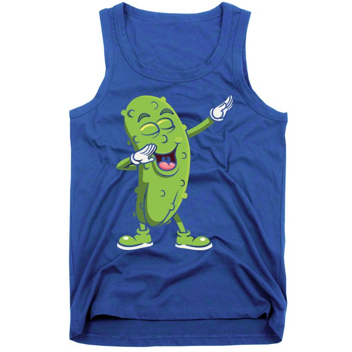 Dabbing Pickle Gift Cucumber Vegetarian Vegan Pickles Lover Gift Tank Top