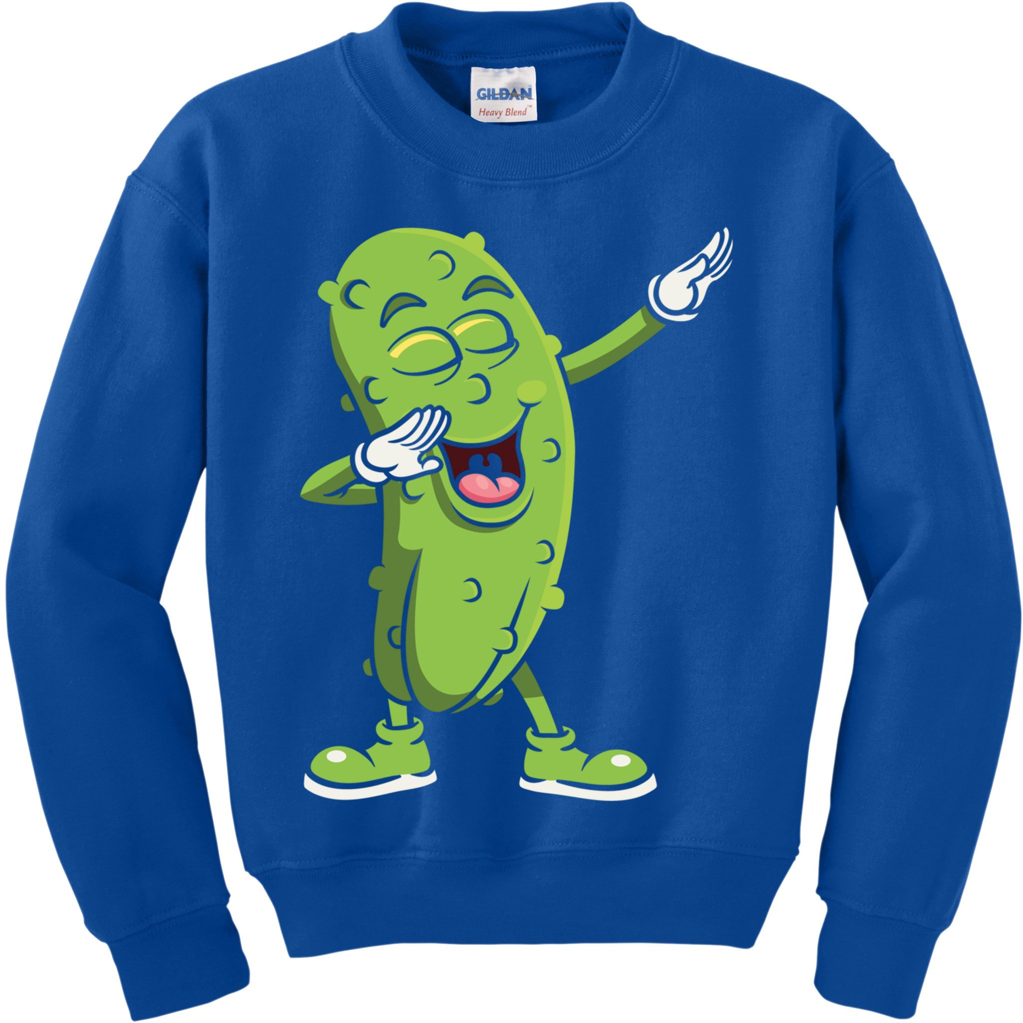 Dabbing Pickle Gift Cucumber Vegetarian Vegan Pickles Lover Gift Kids Sweatshirt