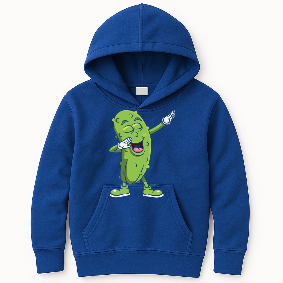 Dabbing Pickle Gift Cucumber Vegetarian Vegan Pickles Lover Gift Kids Hoodie