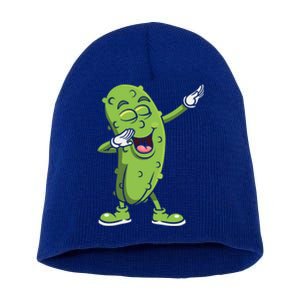 Dabbing Pickle Gift Cucumber Vegetarian Vegan Pickles Lover Gift Short Acrylic Beanie