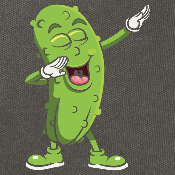 Dabbing Pickle Gift Cucumber Vegetarian Vegan Pickles Lover Gift Cotton Canvas Backpack