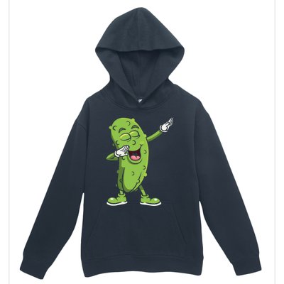 Dabbing Pickle Gift Cucumber Vegetarian Vegan Pickles Lover Gift Urban Pullover Hoodie