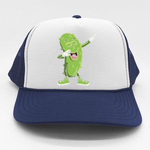 Dabbing Pickle Gift Cucumber Vegetarian Vegan Pickles Lover Gift Trucker Hat