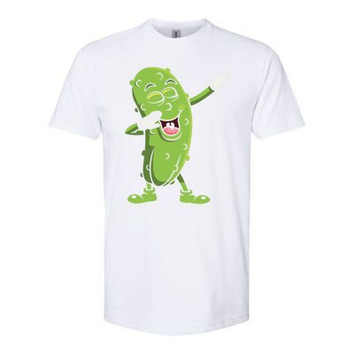 Dabbing Pickle Gift Cucumber Vegetarian Vegan Pickles Lover Gift Softstyle CVC T-Shirt