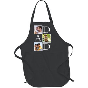 Dad Personalized Gift For Fathers Day Custom Photo Full-Length Apron With Pockets