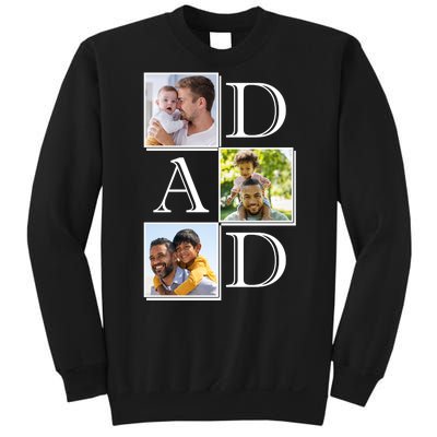 Dad Personalized Gift For Fathers Day Custom Photo Sweatshirt