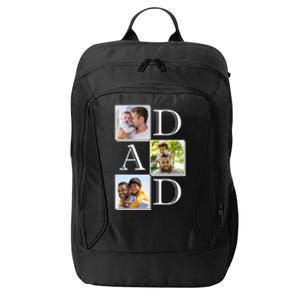 Dad Personalized Gift For Fathers Day Custom Photo City Backpack