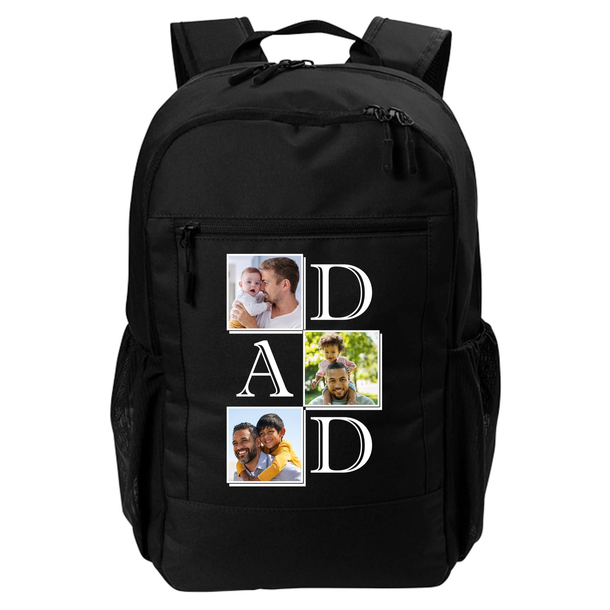 Dad Personalized Gift For Fathers Day Custom Photo Backpack