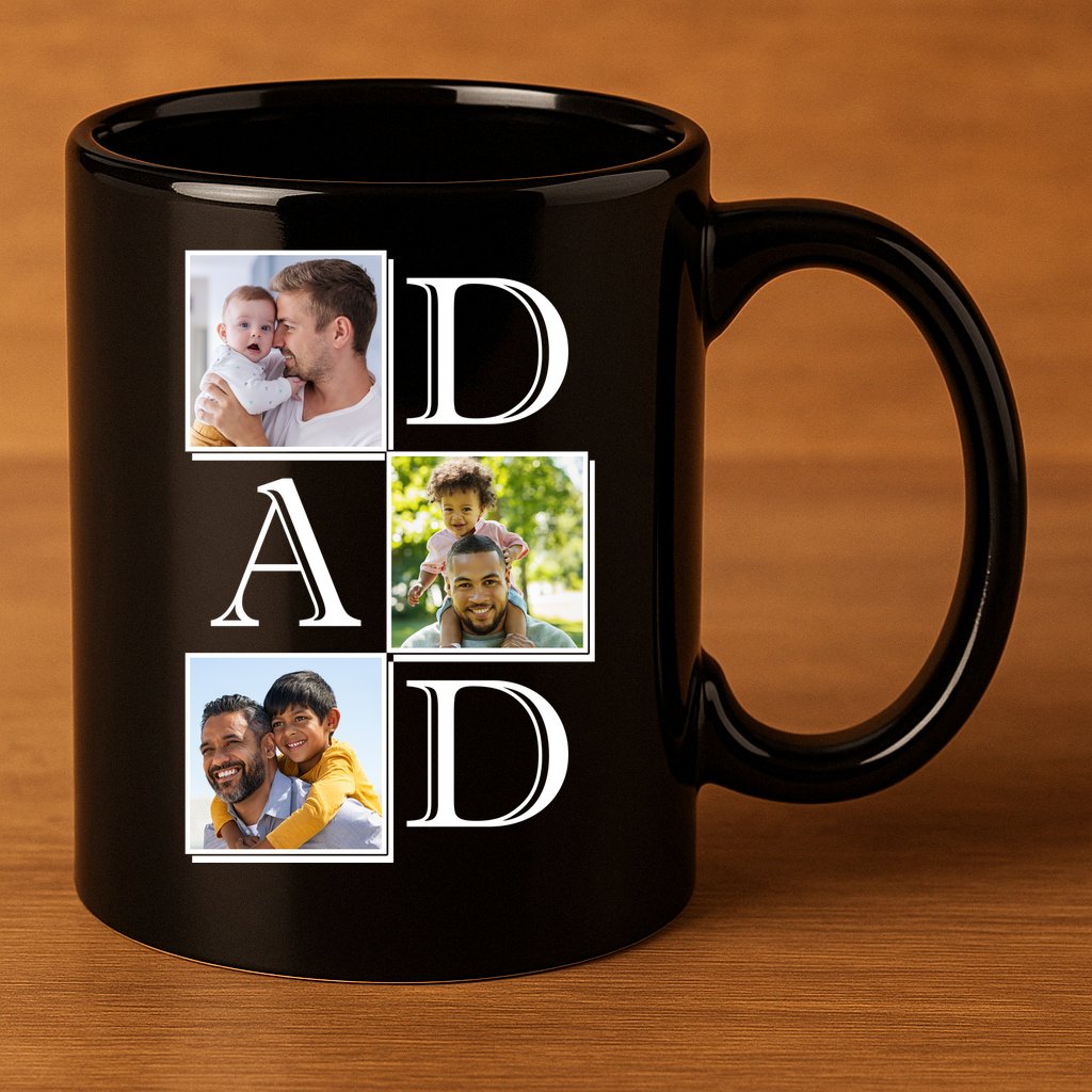 Dad Personalized Gift For Fathers Day Custom Photo 11oz C Handle Ceramic Mug