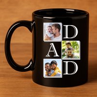 Dad Personalized Gift For Fathers Day Custom Photo 11oz C Handle Ceramic Mug