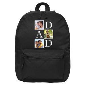 Dad Personalized Gift For Fathers Day Custom Photo 16 in Basic Backpack