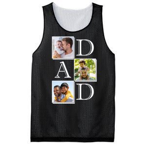 Dad Personalized Gift For Fathers Day Custom Photo Mesh Reversible Basketball Jersey Tank