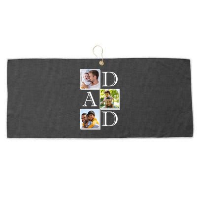 Dad Personalized Gift For Fathers Day Custom Photo Large Microfiber Waffle Golf Towel