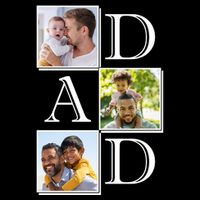 Dad Personalized Gift For Fathers Day Custom Photo Premium T-Shirt