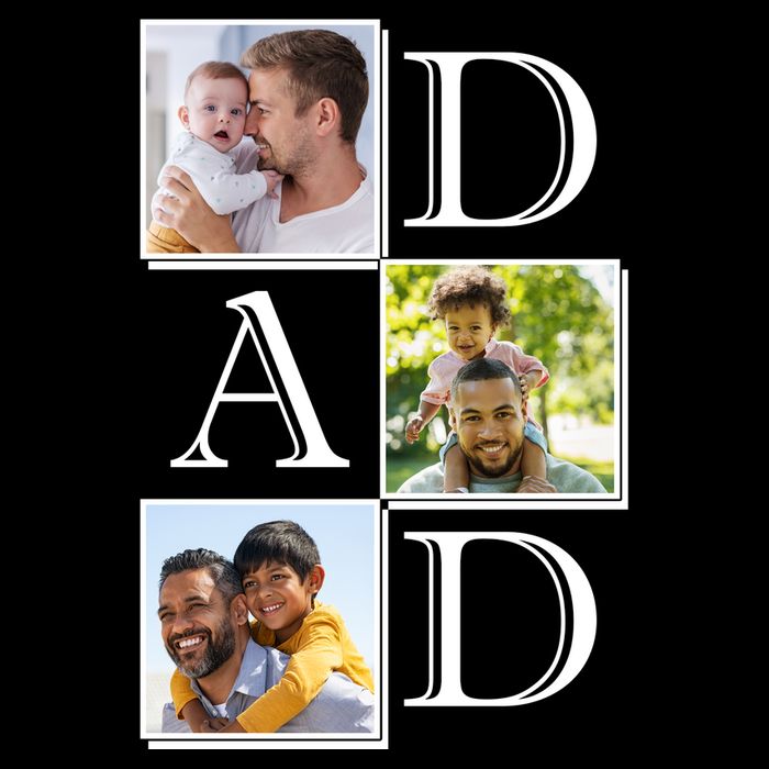Dad Personalized Gift For Fathers Day Custom Photo Premium T-Shirt