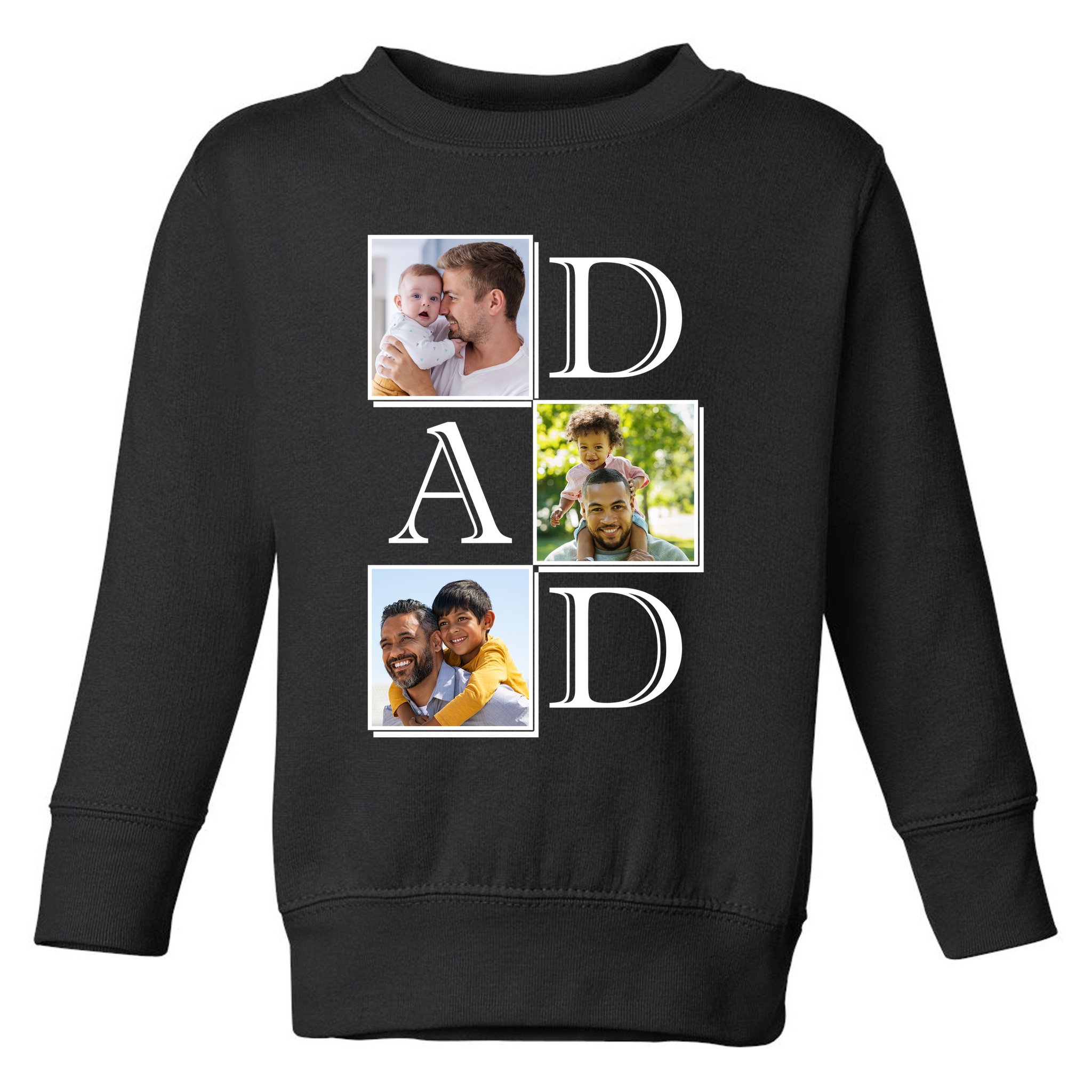 Dad Personalized Gift For Fathers Day Custom Photo Toddler Sweatshirt