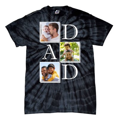 Dad Personalized Gift For Fathers Day Custom Photo Tie-Dye T-Shirt