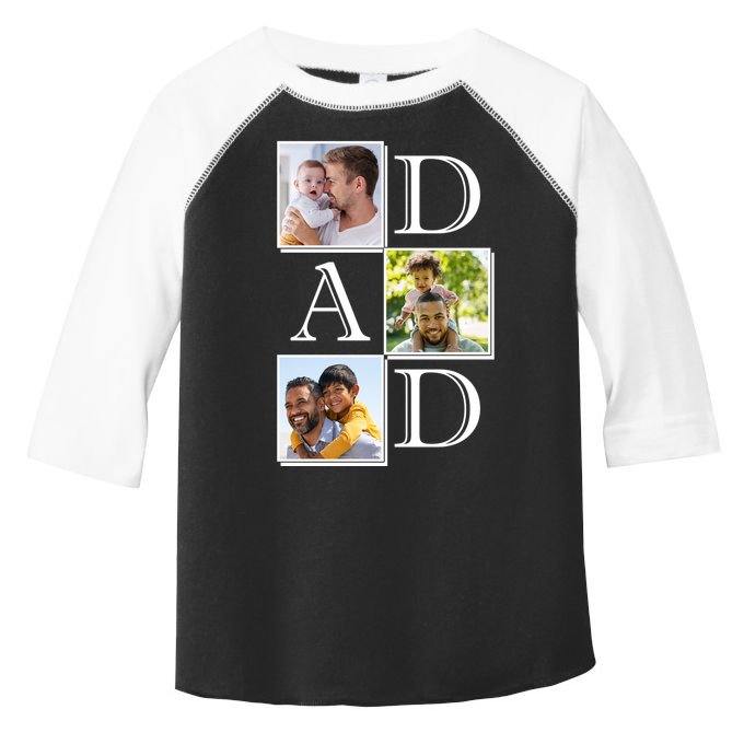 Dad Personalized Gift For Fathers Day Custom Photo Toddler Fine Jersey T-Shirt