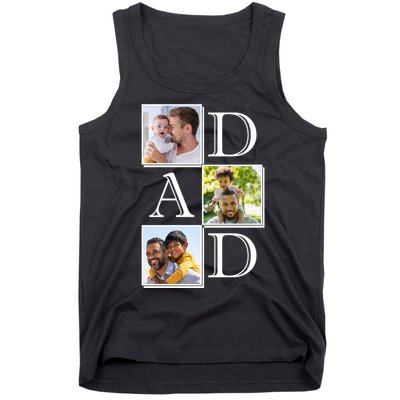 Dad Personalized Gift For Fathers Day Custom Photo Tank Top
